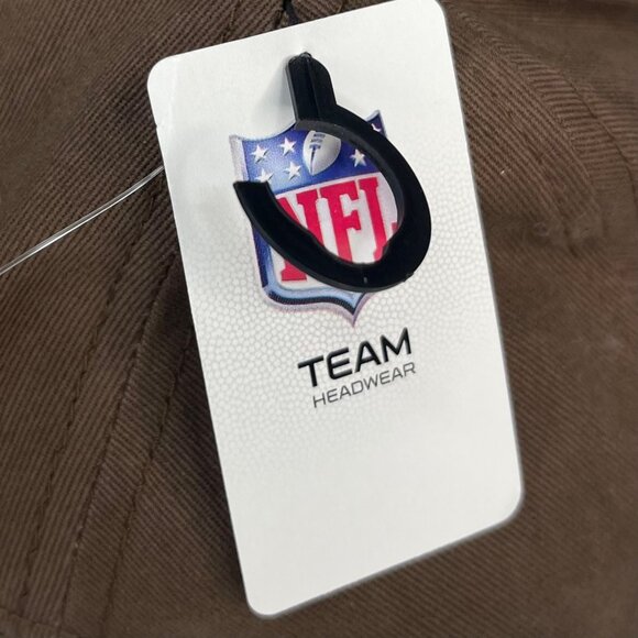 NFL Cleveland Browns Hat Embroidered Logo Brown Strapback Fanwear New - Picture 10 of 12